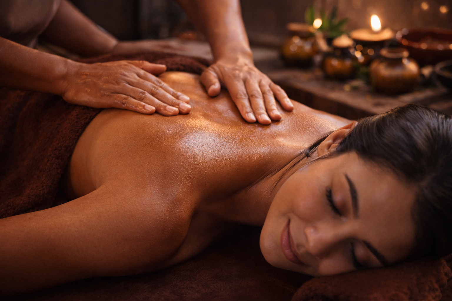 Abhyanga Ayurvedic full body oil massage therapy for relaxation and wellness