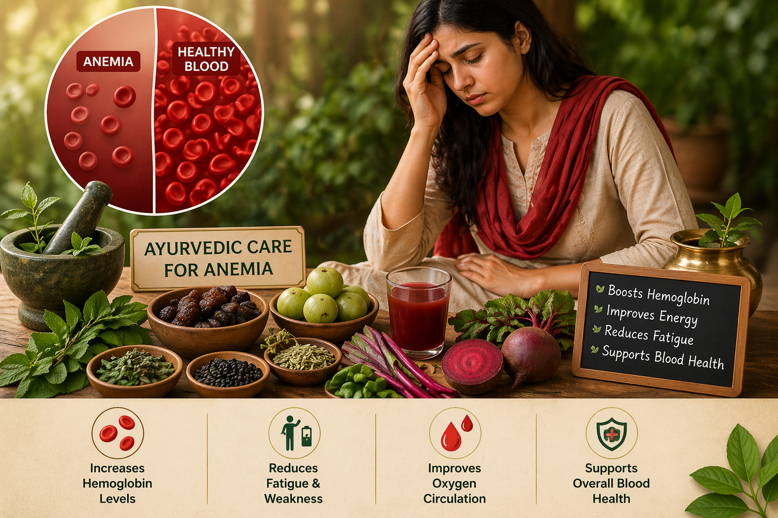 Ayurvedic anemia treatment in Malleshwaram Bangalore to increase hemoglobin and improve blood health