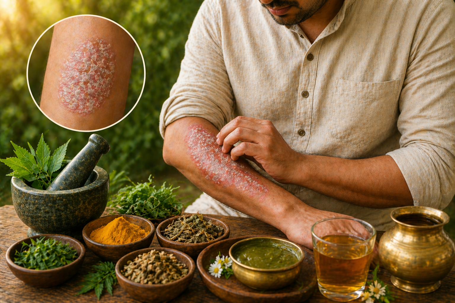 Ayurvedic psoriasis treatment in Malleshwaram Bangalore for skin scaling relief and natural healing