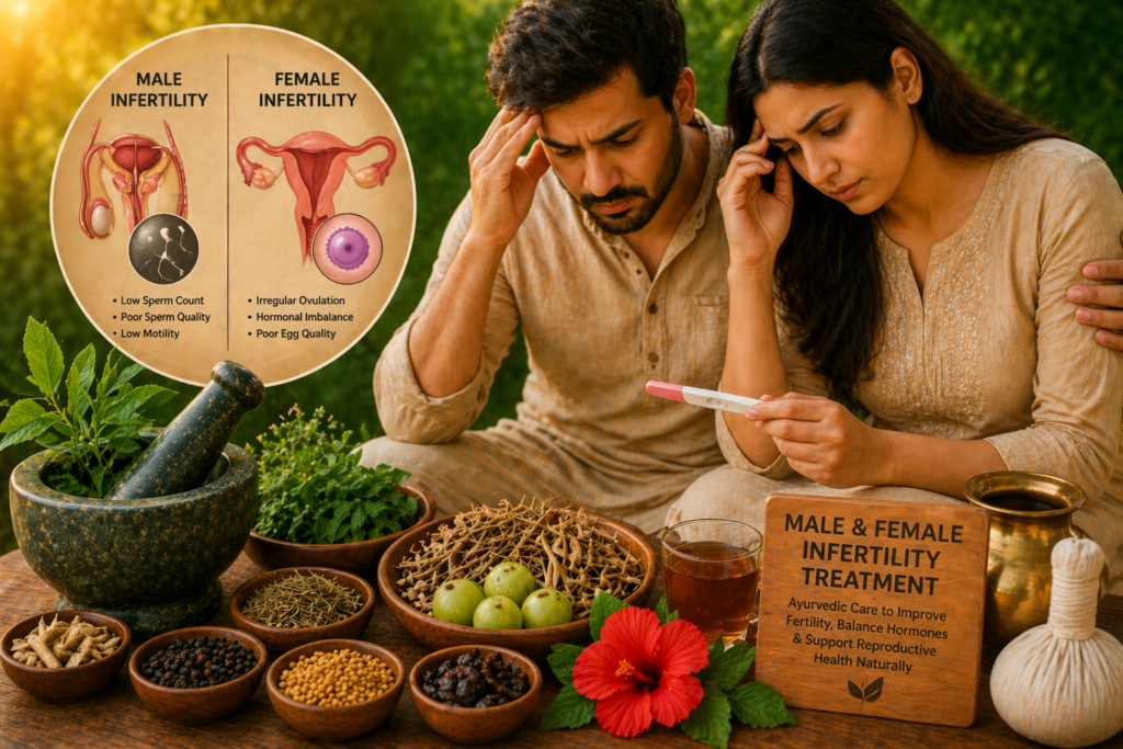 Ayurvedic treatment for male and female infertility in Malleshwaram using natural herbs and holistic fertility care
